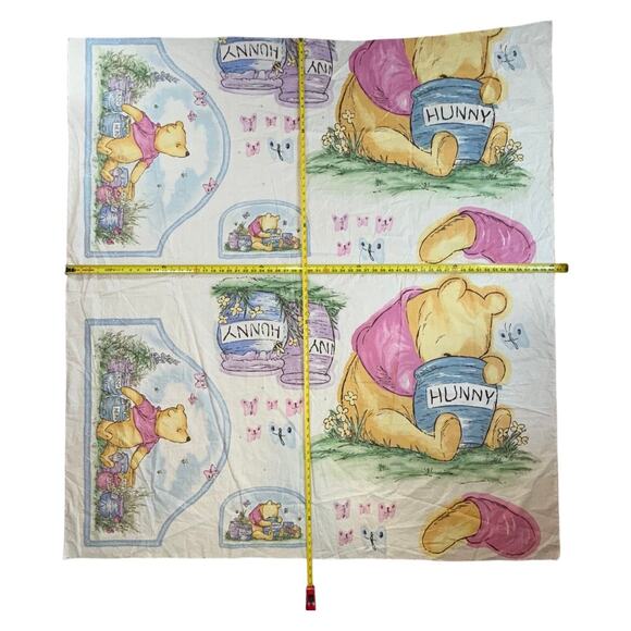 Vintage 1990s Winnie the Pooh Quilting Fabric Panel for Nursery Bedding - Picture 2 of 5